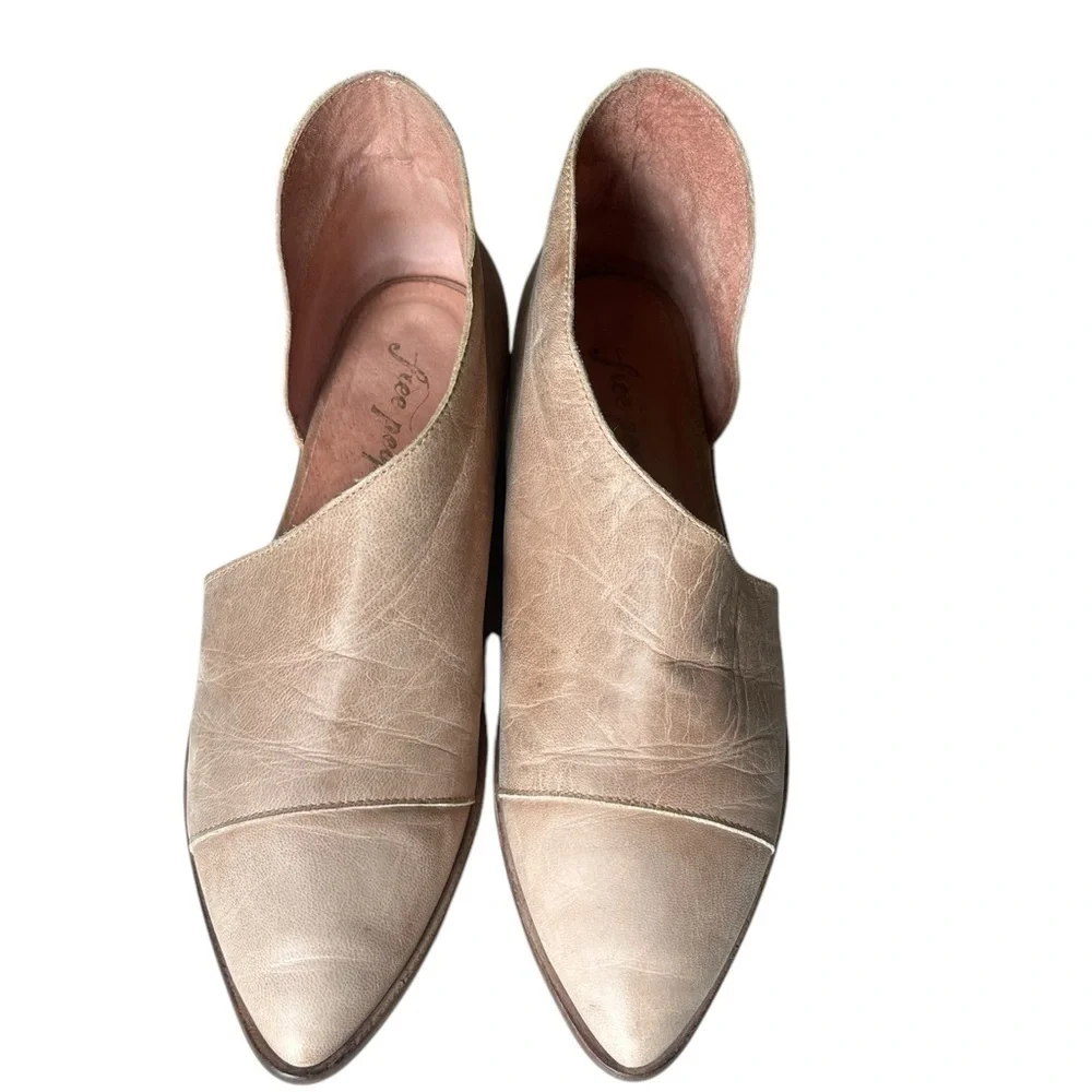 Free People Royale Flats Brown Leather size 36.5/US6